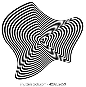 Hypnotic Fascinating Abstract Image.Vector Illustration. EPS10