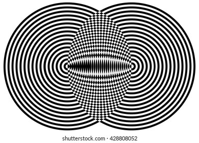 Hypnotic Fascinating Abstract Image.Vector Illustration. EPS10