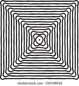 Hypnotic Fascinating Abstract Image.Vector Illustration. EPS10