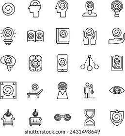 Hypnotic Icon in Line Style Perfect for Presentation and any Purpose