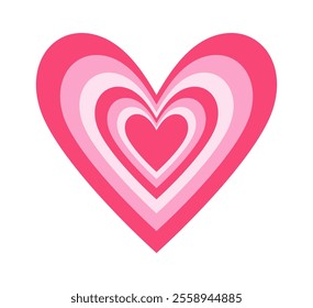 Hypnotic love heart romantic symbol