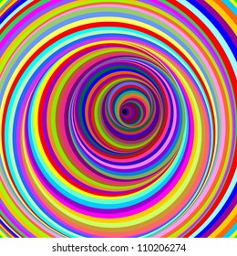 Hypnotic Psychedelic Virtual Circles