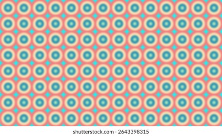 Um hipnótico, retro inspirado repetição padrão de círculos concêntricos. 