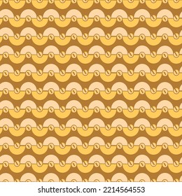 Hypnotic Simple Basic Vector Horizontal Abstract Tribal Trendy Soft Colors Backdrop Illustration Seamles Pattern Suitable for Print Wrapping Paper Psychedelic Optical Illusion Design Allover Fabric