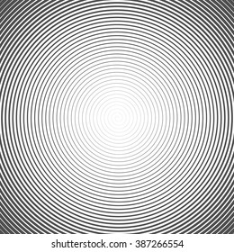 Hypnotic Spiral Abstract Background. Retro Style. Black And White. Vector.