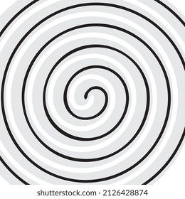 Fondo de espiral hipnótico. Patrón de ondas giratorias, fondo de pared de vórtice de torsión, torbellino, ilustración vectorial de bobina
