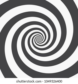Hypnotic spiral background. Vector illustration