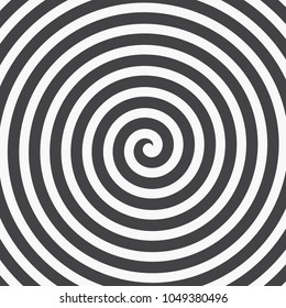 Hypnotic spiral background. Vector illustration