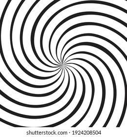 Hypnotic spiral background. vector illustration