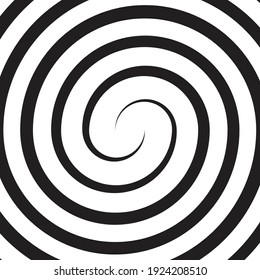 Hypnotic spiral background. vector illustration