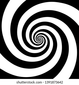 Hypnotic spiral background.Optical illusion style design. Vector illustration 