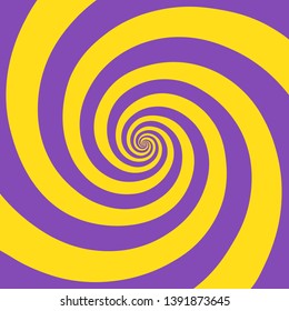 Hypnotic spiral background.Optical illusion style design. Vector illustration 