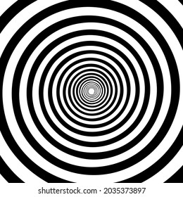 Hypnotic spiral background.Optical illusion style design. Vector illustration