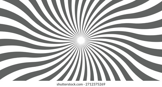 Plano de fundo espiral hipnótica.Design de estilo de ilusão óptica. Vetor.