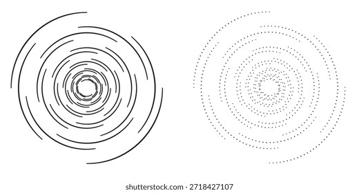 Plano de fundo espiral hipnótica.Design de estilo de ilusão óptica. Vetor eps10