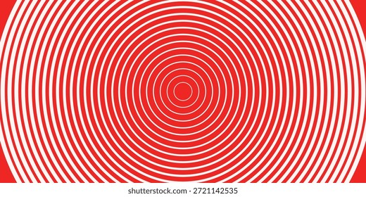 Fundo espiral hipnótico vermelho e branco para hipnose ou design de ilusão óptica ou fundo de Natal.
