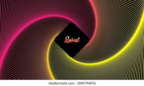 Hypnotic spiral. Swirl hypnotize spirals, vertigo geometric illusion and rotating stripes round pattern vector illustration