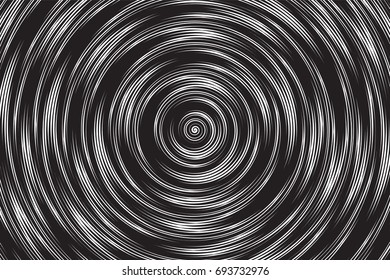 Hypnotic Spiral Vector Abstract Background. Radial Structure Art Illustration