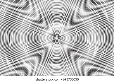 Hypnotic Spiral Vector Abstract Background. Radial Structure Art Illustration