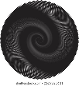 Hypnotic Spiral Vector – Abstract Geometric Optical Illusion Design