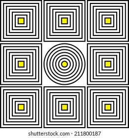 A Hypnotic Style Pattern. Vector 