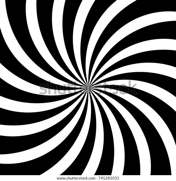 Hypnotic Swirl Lines Spin Circular Motion Stock Vector (Royalty Free ...