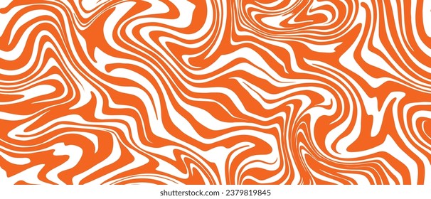 hypnotic wavy lines seamless pattern. Abstract 1970 retro Electric inspired or marbel liquid texture background.