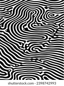 Hypnotical Meditation Illusion Wave Pattern