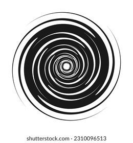 Hypnotizen-Kreis-Symbol, Vektorgrafik-Design