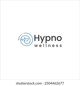 hypnotist theraphy logo mental health vector spiral swirl design 