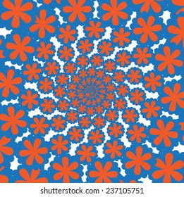 hypnotize floral vector background 