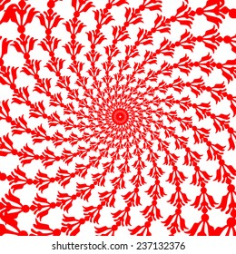 hypnotize floral vector background 