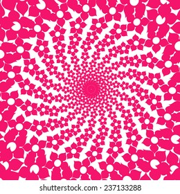 hypnotize floral vector background 