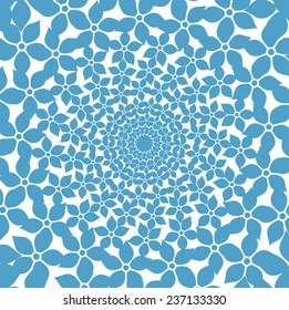 hypnotize floral vector background 