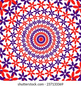hypnotize floral vector background 