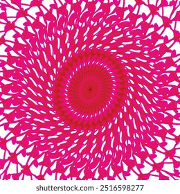 hypnotize pink floral vector background