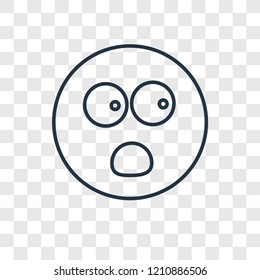 Hypnotized concept vector linear icon isolated on transparent background, Hypnotized concept transparency concept in outline style
