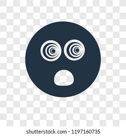 Hypnotized vector icon isolated on transparent background, Hypnotized transparency logo concept