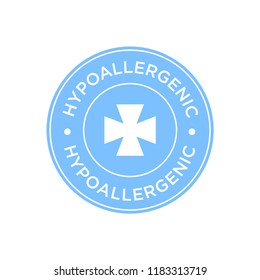Hypoallergenic blue icon