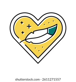 hypoallergenic cosmetic color icon vector. hypoallergenic cosmetic sign. isolated symbol illustration