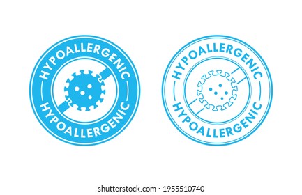 Hypoallergenic design logo template illustration. suitable for package product