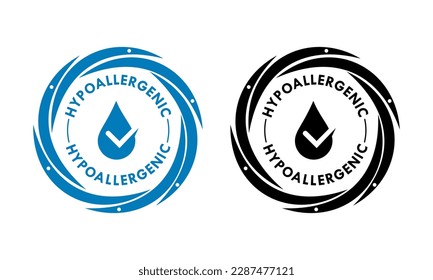 hypoallergenic design logo template illustration
