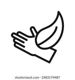 hypoallergenic icon Black line art vector