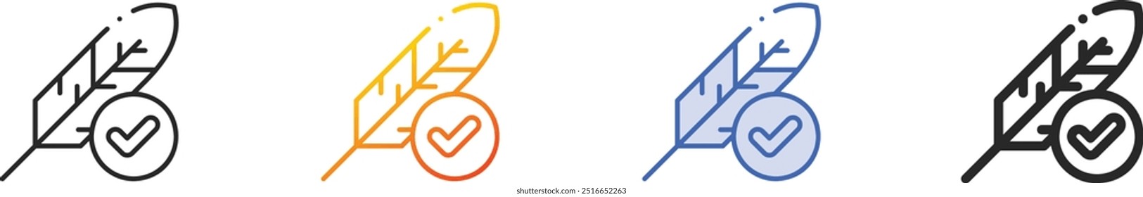 hypoallergenic icon.Thin Linear, Gradient, Blue Stroke and bold Style Design Isolated On White Background