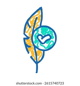 hypoallergenic label product caution doodle icon sketch vector. hypoallergenic label product caution sign. isolated symbol illustration