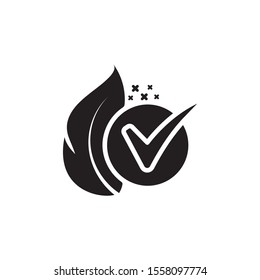 Hypoallergenic tested icon design. vector illustration