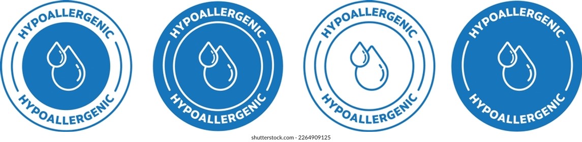 Hypoallergenic tested icon. vector illustration