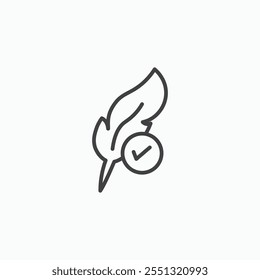 Hypoallergenic tested icon vector illustration. EPS10