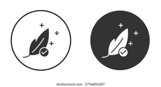 Hypoallergenic tested icon for web, mobile and infographics.