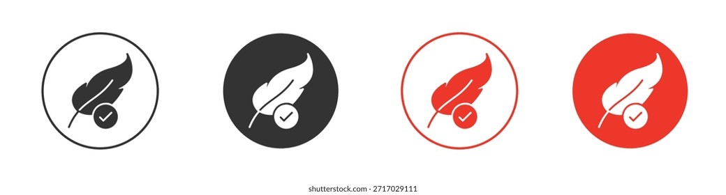 Icono de prueba hipoalergénica. Diseño de Vector de Web